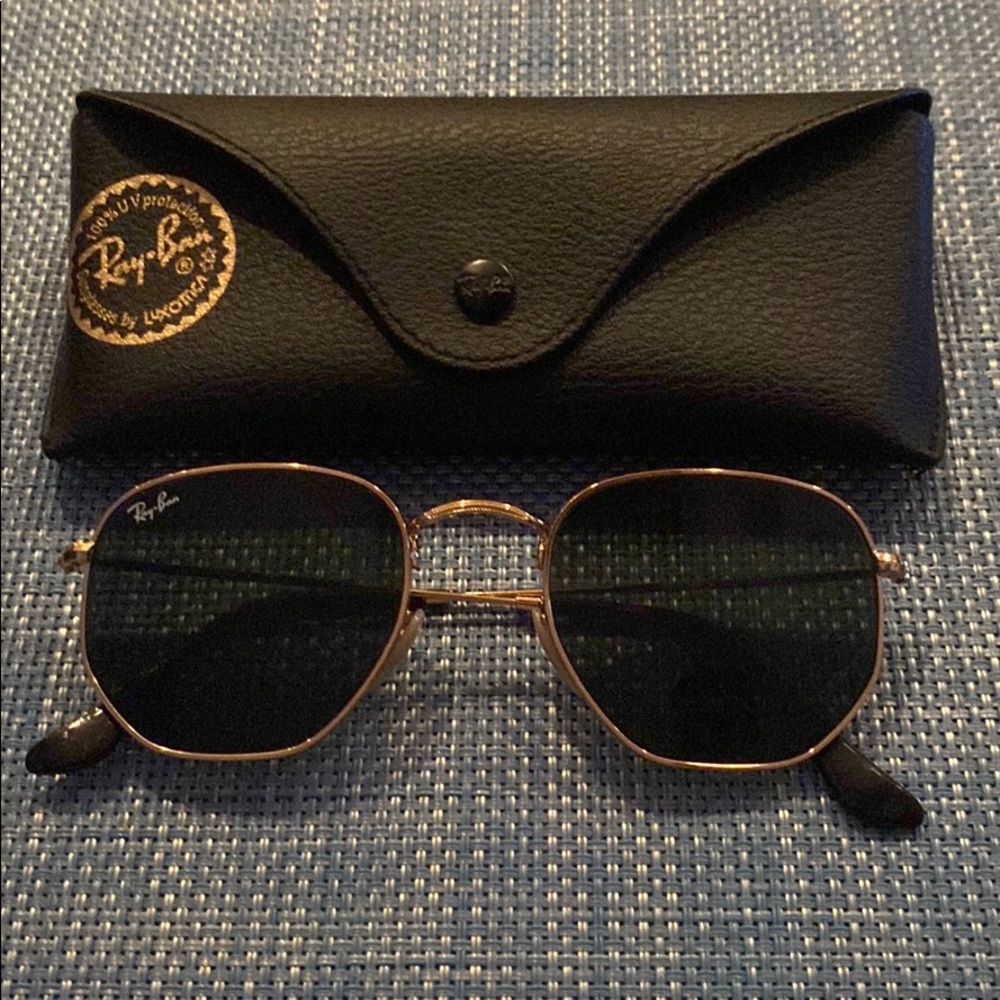 Ray ban unisex hexagon flat lense sunglasses